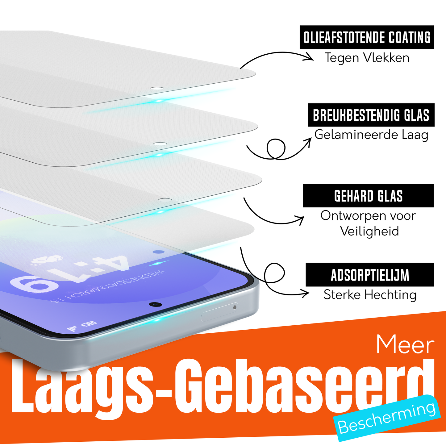 My Case 9H Gehard Glas Screenprotector voor Samsung Galaxy S23 FE