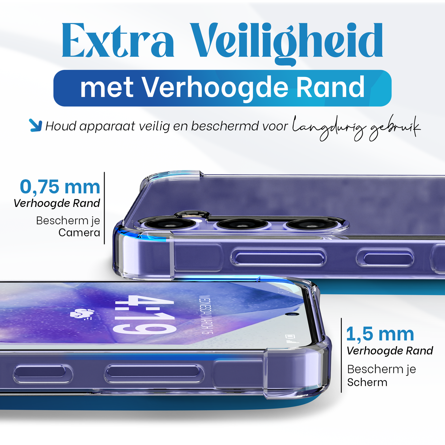 iTech Bumper Hoesje voor Samsung Galaxy A54 – Slank, Schokbestendig & Beschermend