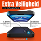 My Case Combo: Zwarte Siliconen Hoes met 2 Screenprotectors voor iPhone 16 Plus – Extra Veiligheid