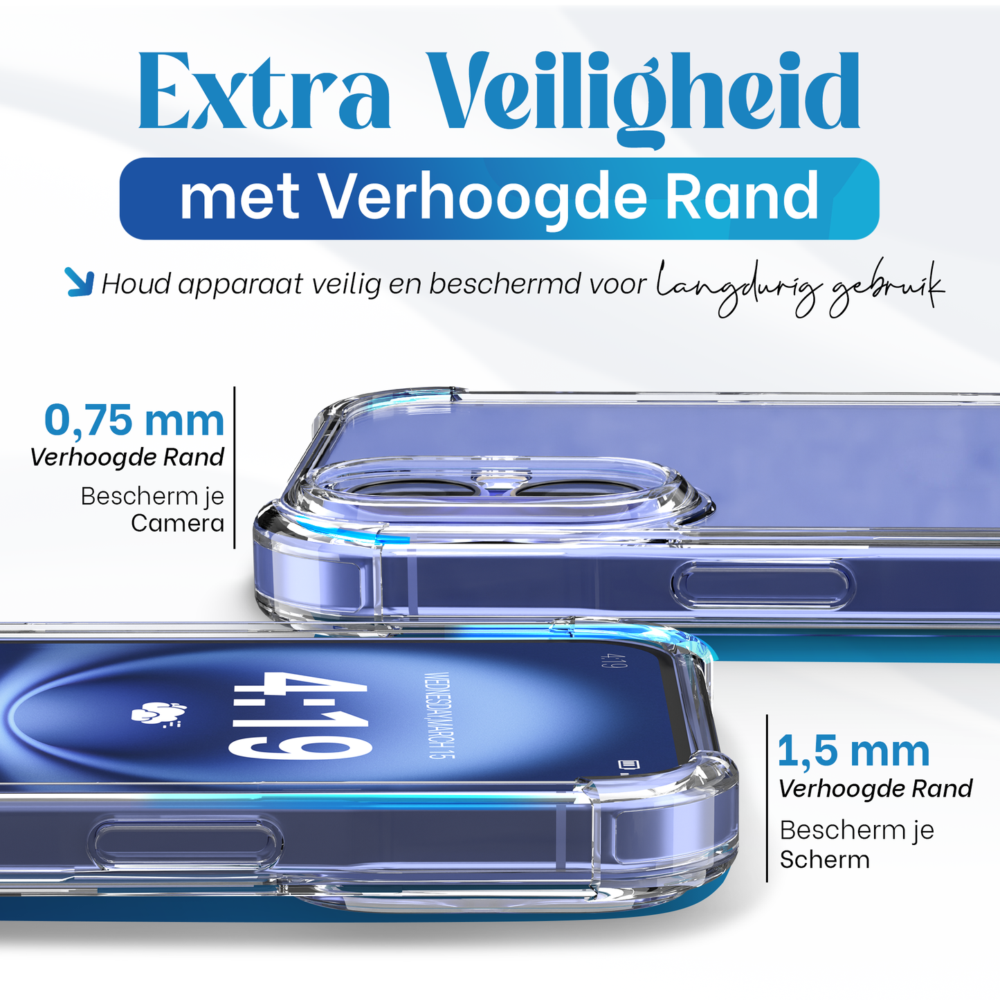 iTech Bumper Hoesje voor iPhone 16 – Slank, Schokbestendig & Beschermend