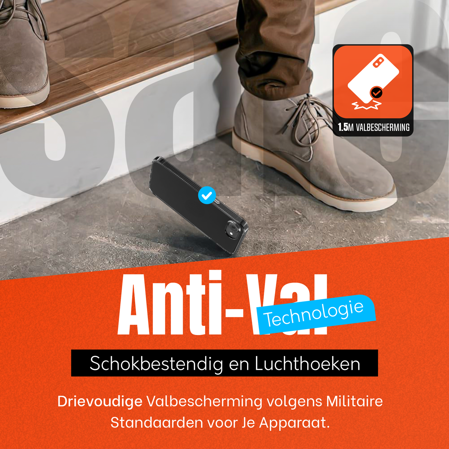 My Case Combo: Transparante Hoes met 2 Screenprotectors voor iPhone 16e – Extra Veiligheid