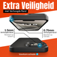 My Case Combo: Zwarte Siliconen Hoes met 2 Screenprotectors voor iPhone 15 Pro Max – Extra Veiligheid