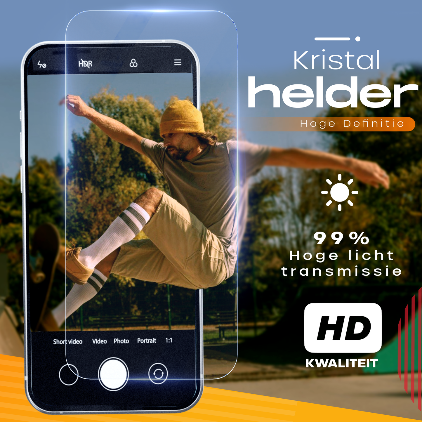 Solutionss4 Screenprotector voor iPhone 16 Pro – Case Vriendelijk