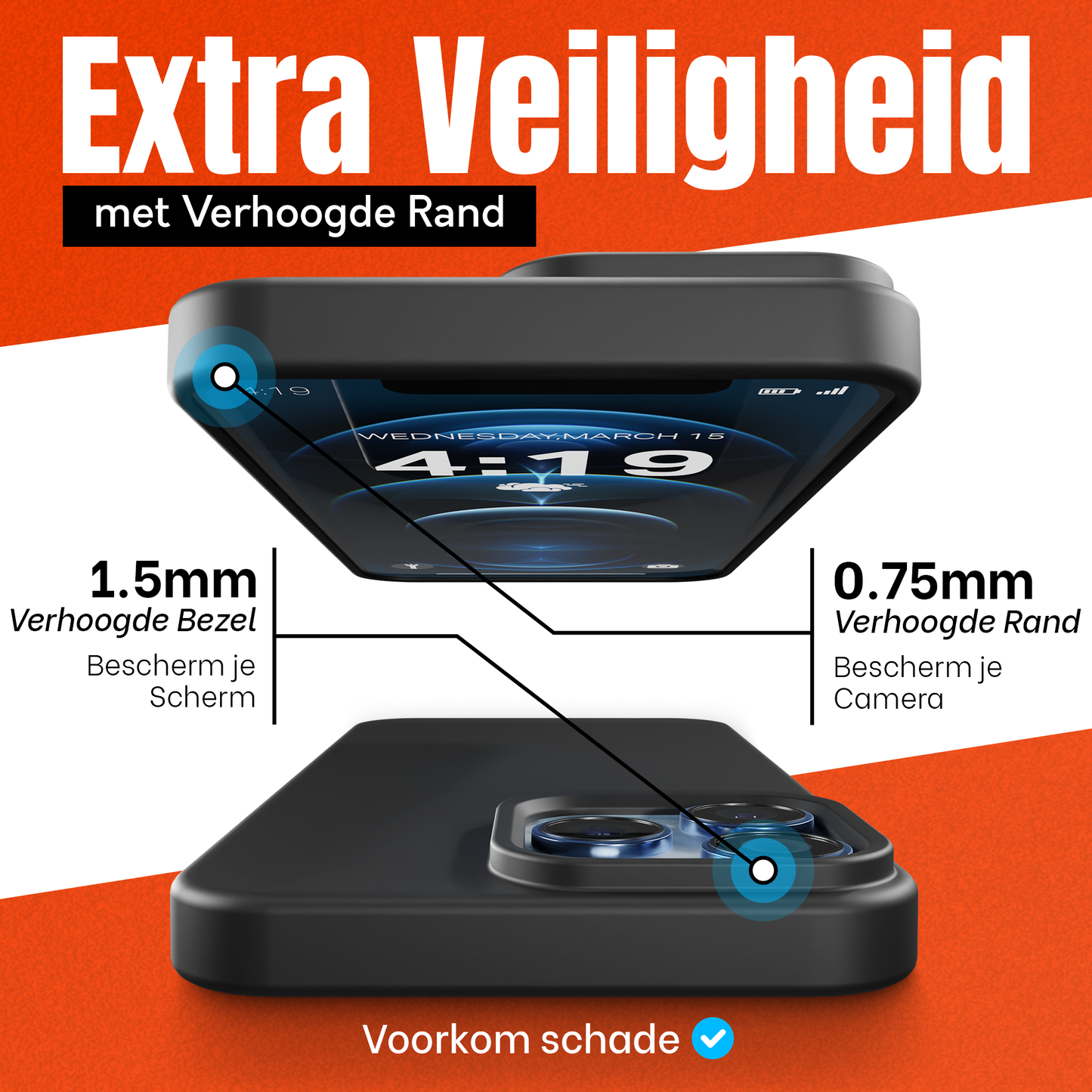 My Case Combo: Transparante Hoes met 2 Screenprotectors voor iPhone 12 Pro Max – Extra Veiligheid