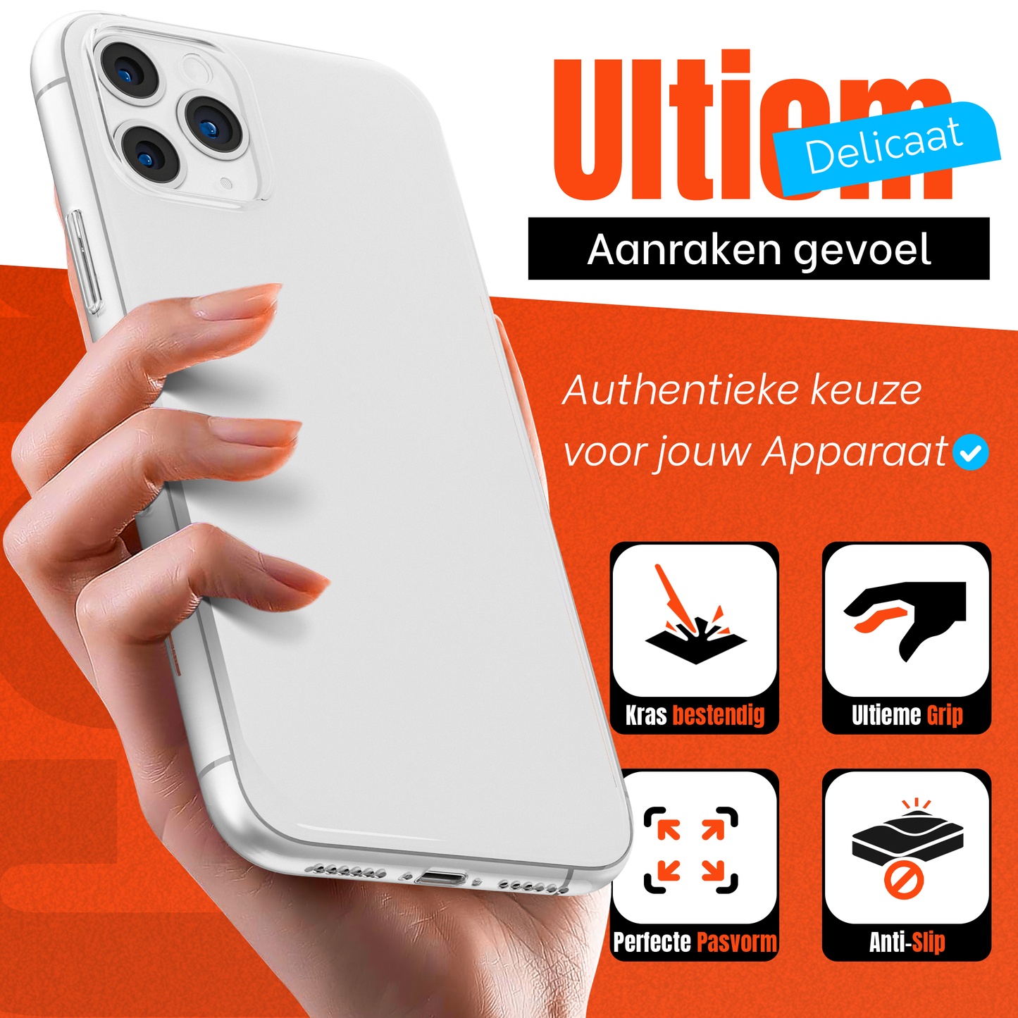 My Case Transparante Hoes voor iPhone 11 Pro – Langdurig Helder