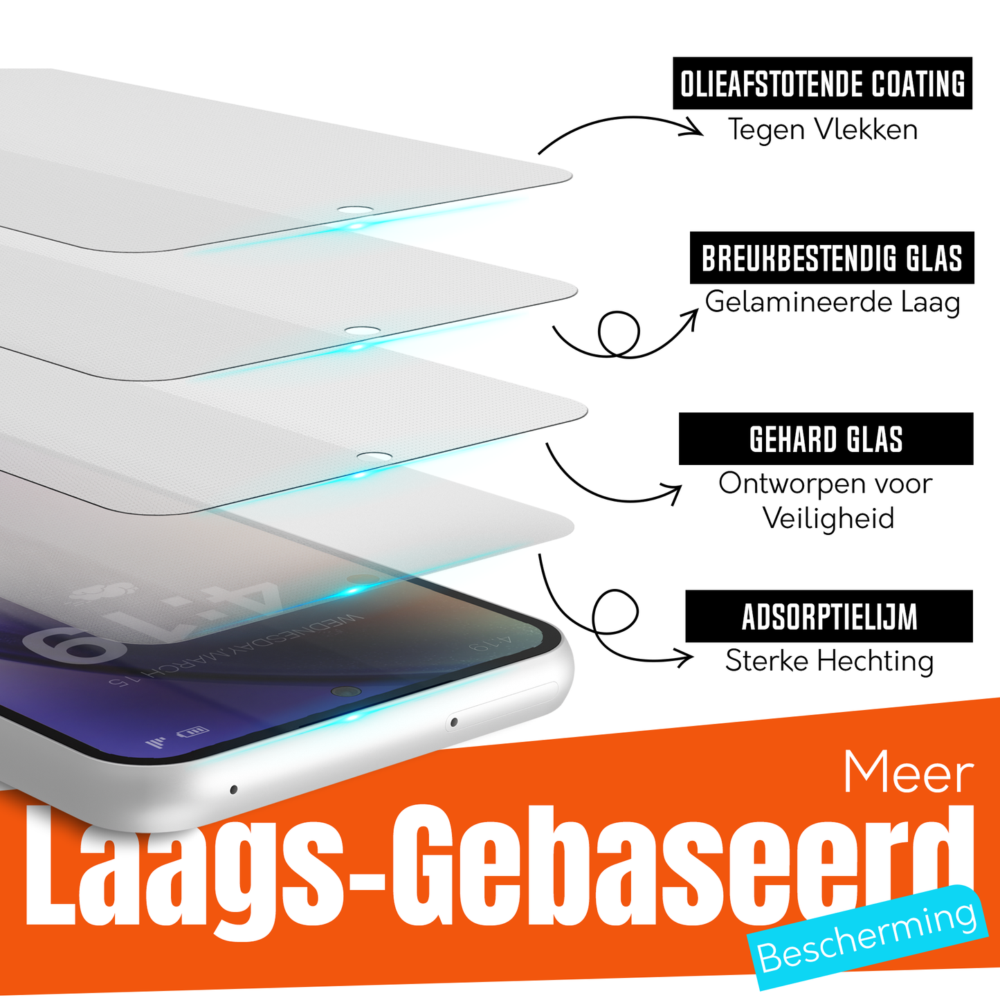 My Case 9H Gehard Glas Screenprotector voor Samsung Galaxy A54