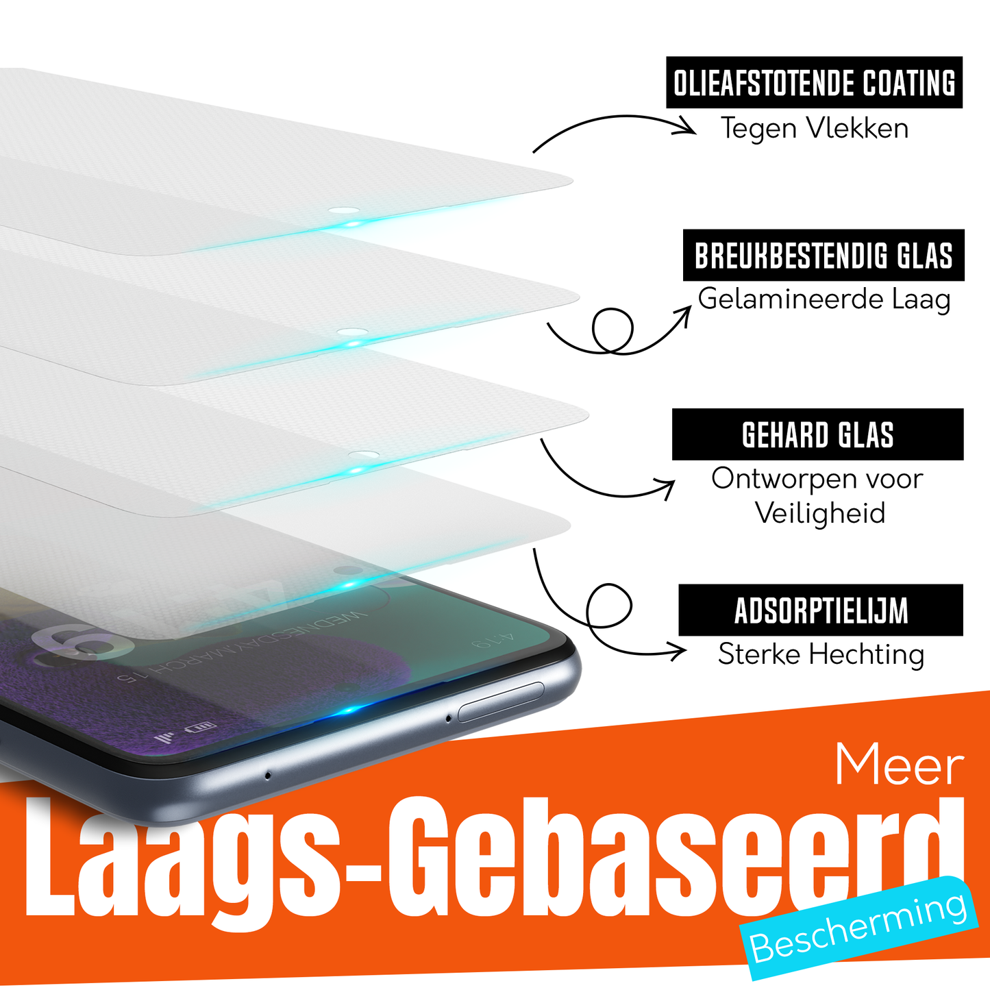 My Case 9H Gehard Glas Screenprotector voor Samsung Galaxy A51