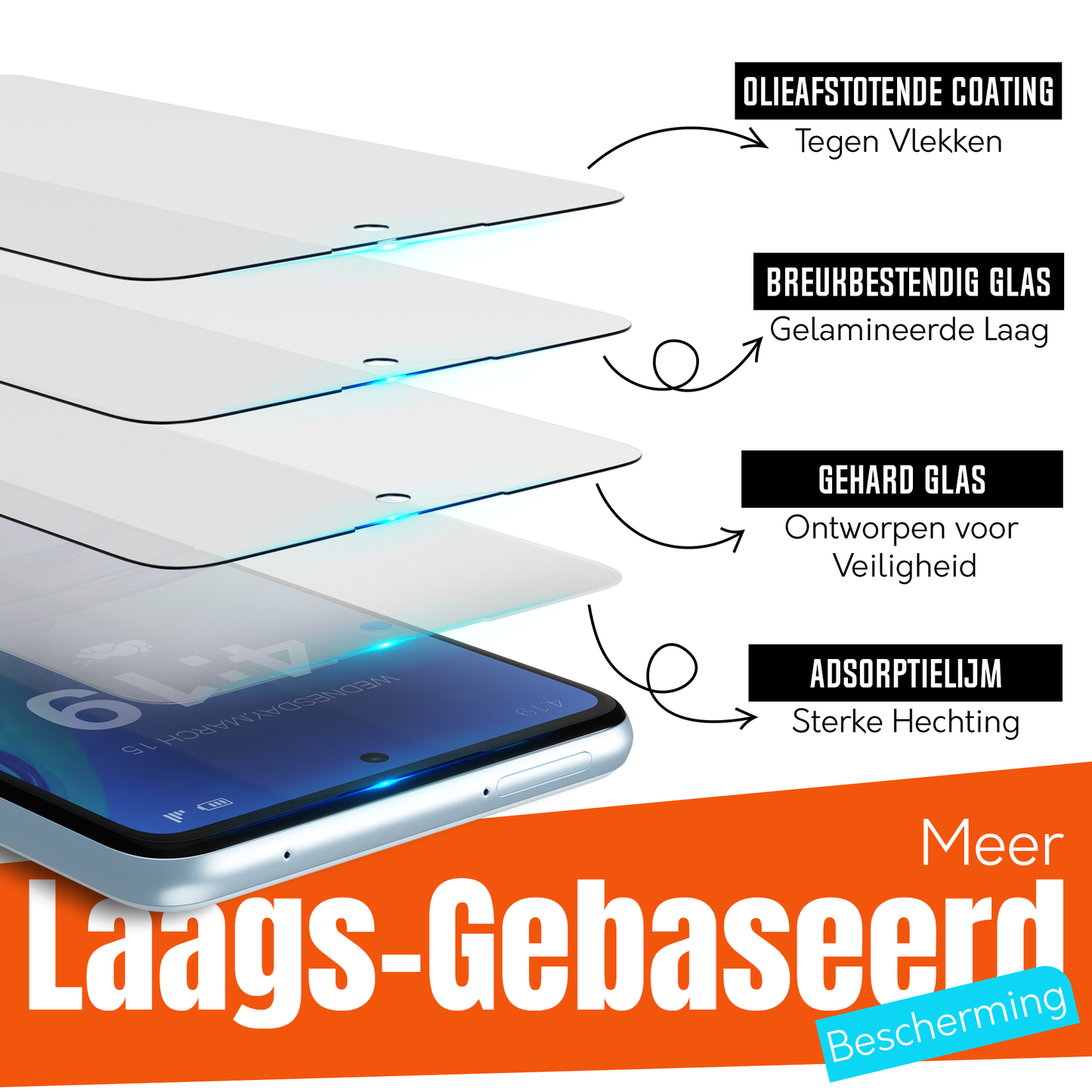My Case 9H Gehard Glas Screenprotector voor Samsung Galaxy A53