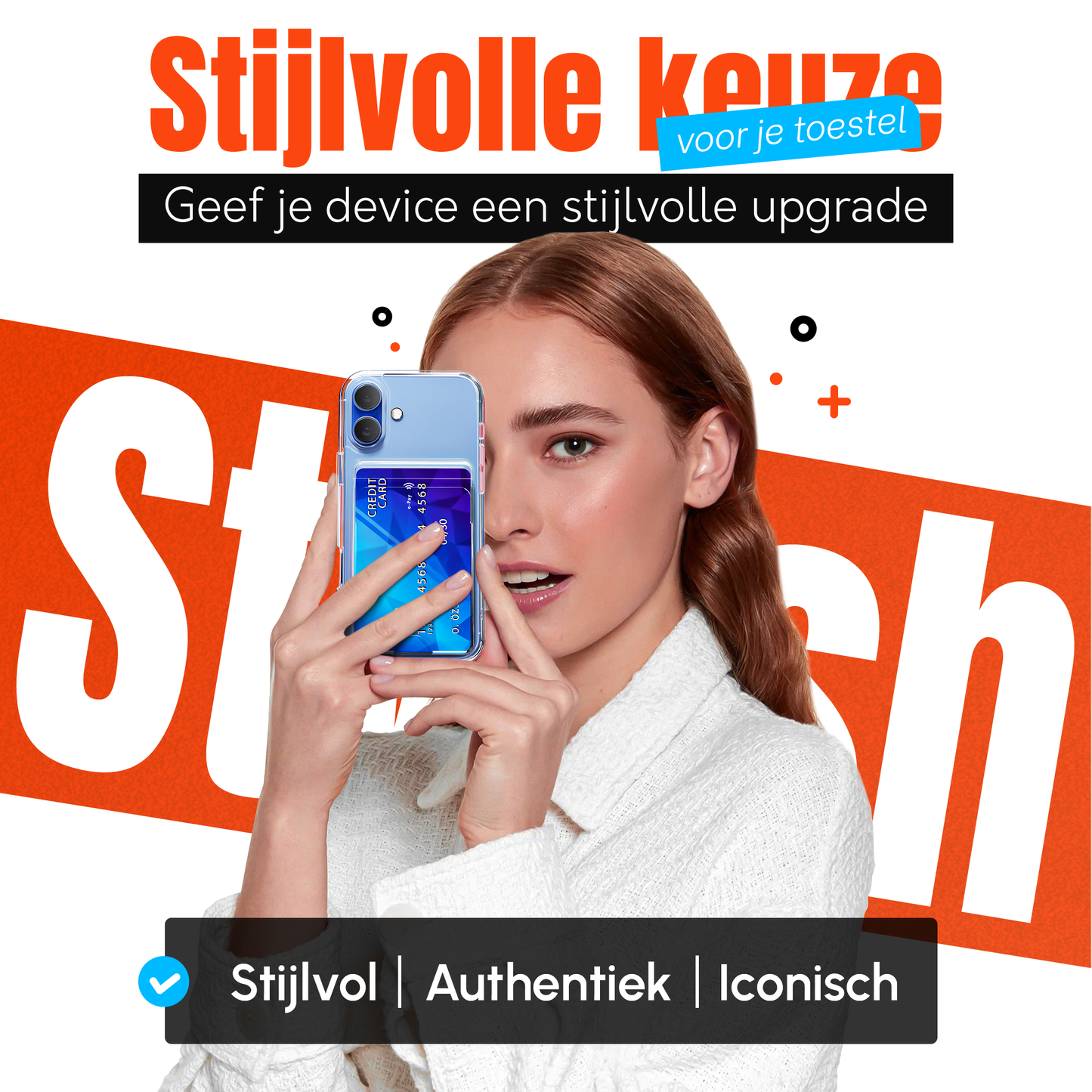 iPhone 17 hoesje Pasjeshouder Transparant