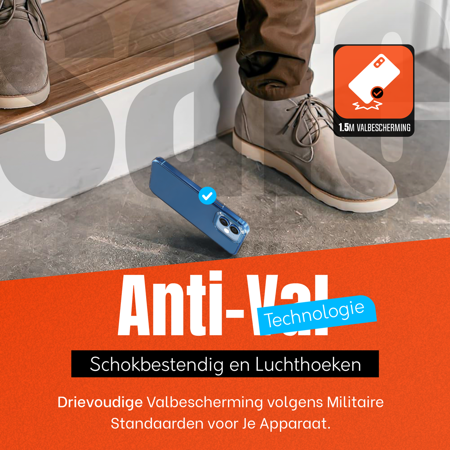 My Case Combo: Transparante Hoes met 2 Screenprotectors voor iPhone 12/12 Pro – Extra Veiligheid