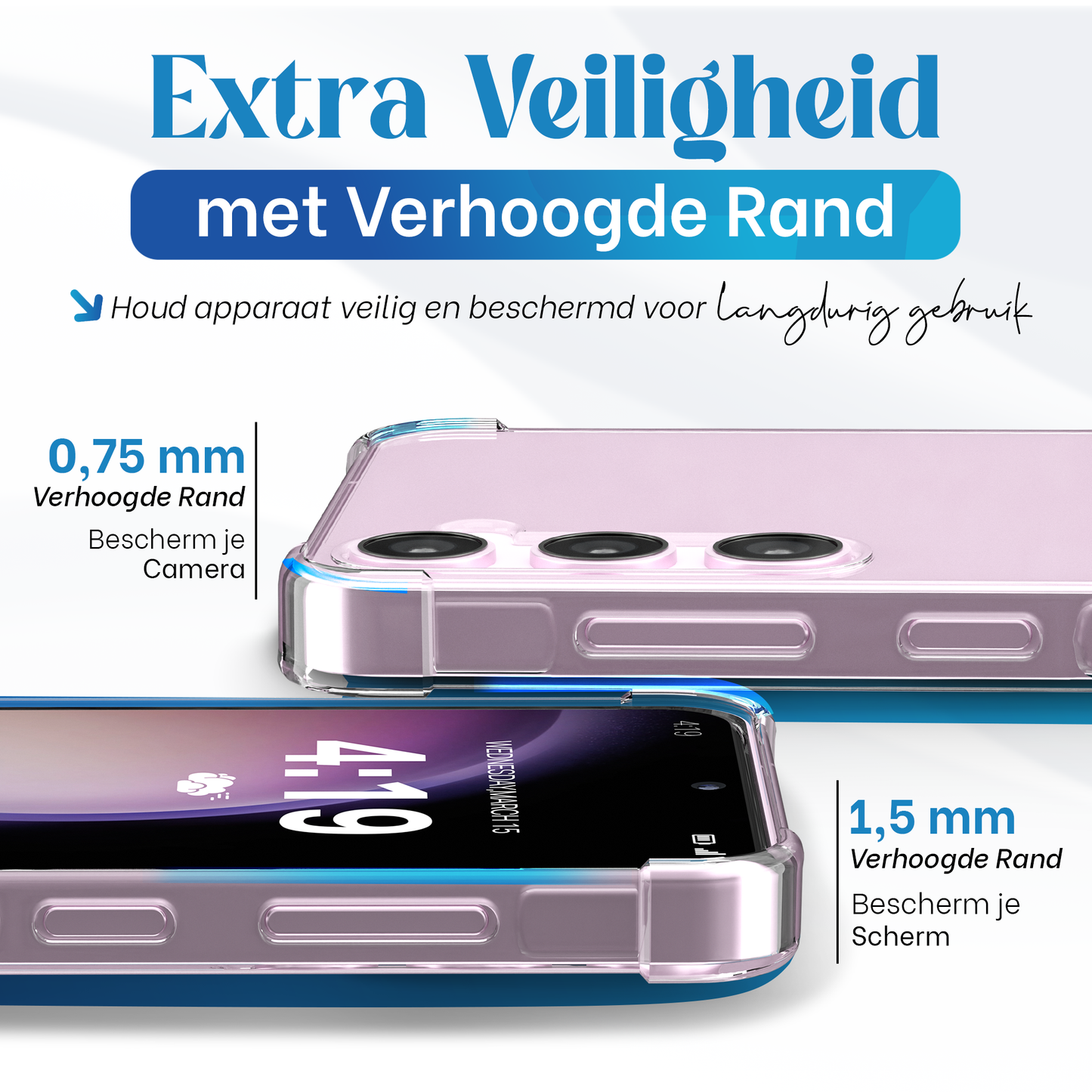 iTech Bumper Hoesje voor Samsung Galaxy S23 Plus – Slank, Schokbestendig & Beschermend