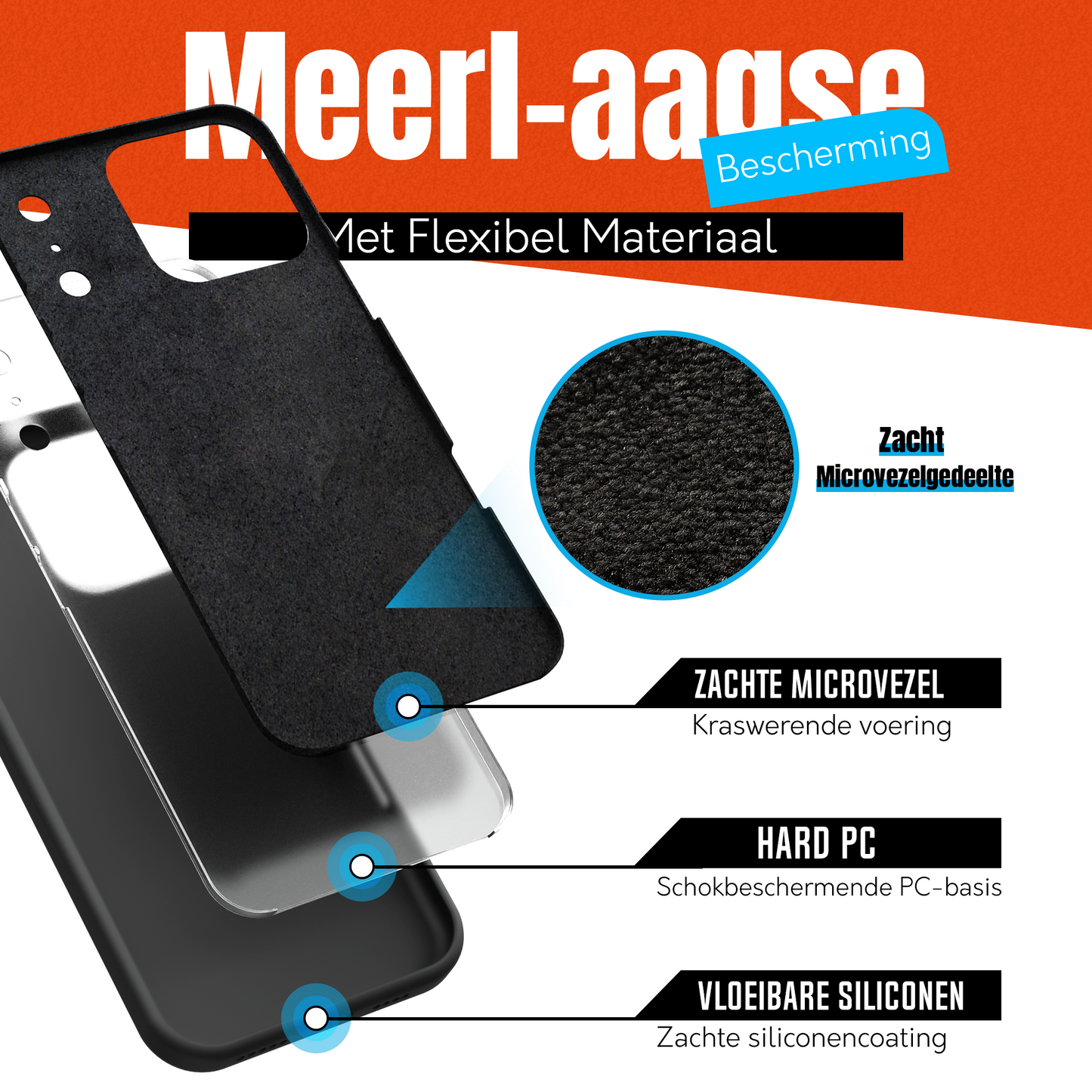 iPhone 17 Pro hoesje Zwart