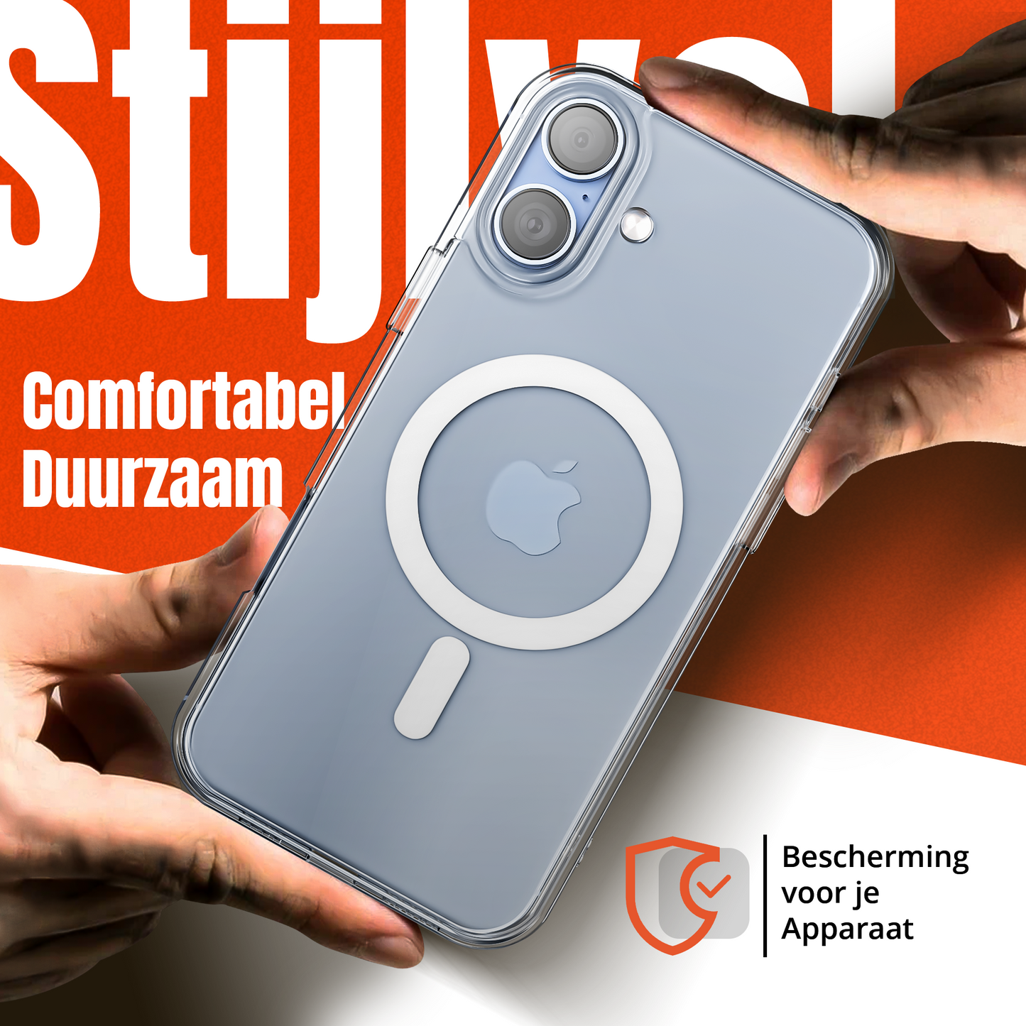 iPhone 17 hoesje Magsafe Transparant