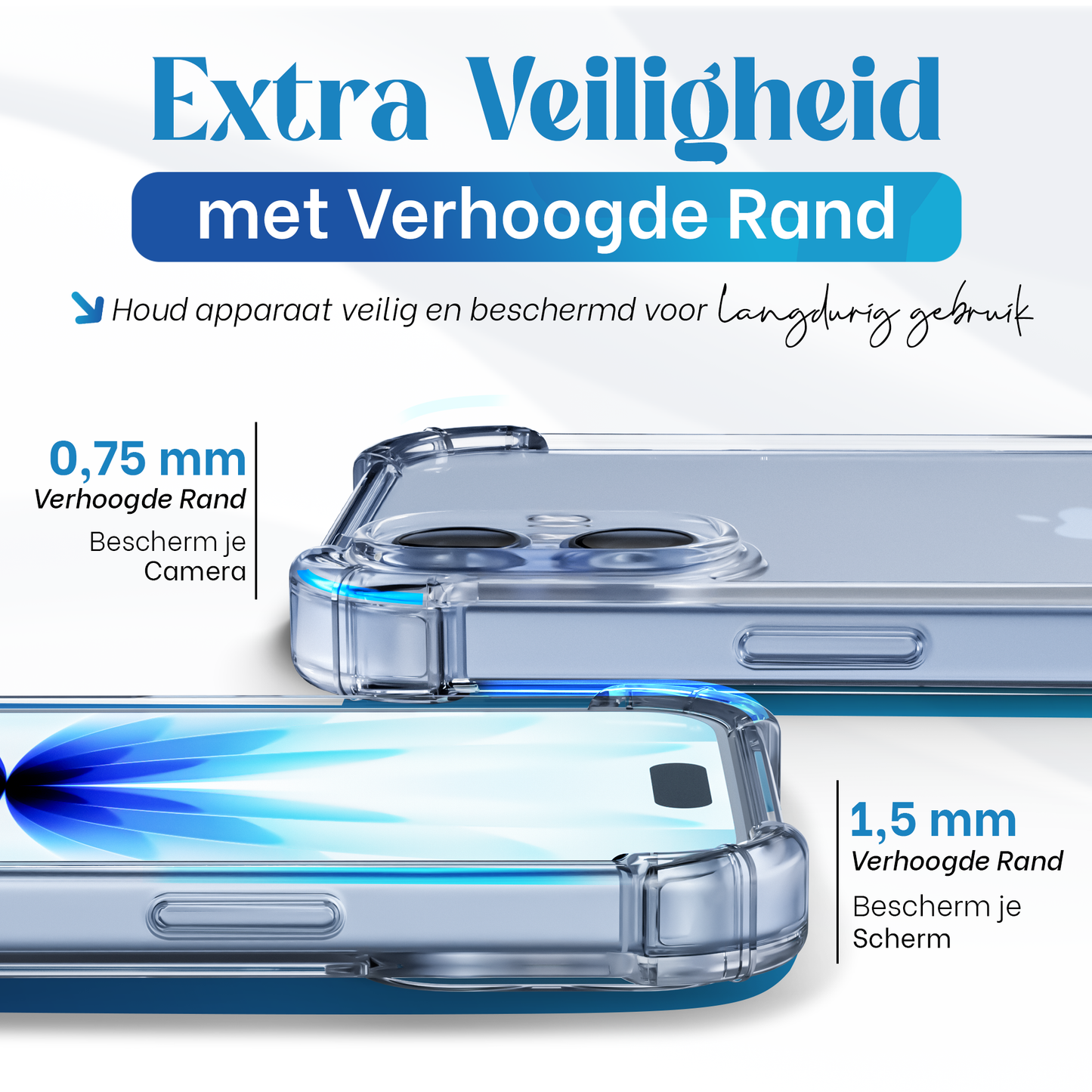 iPhone 17 hoesje Transparant shock proof