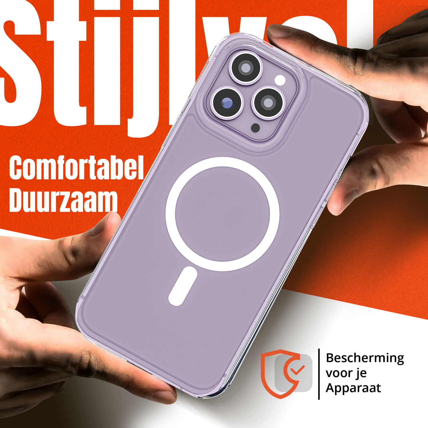My Case Transparant MagSafe Hoesje voor iPhone 14 Pro – Slank, Sterk & MagSafe-Klaar