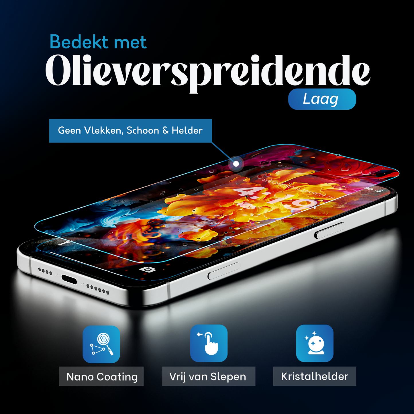 iPhone 17 Pro Max hoesje Transparant - screenprotector - camera protector