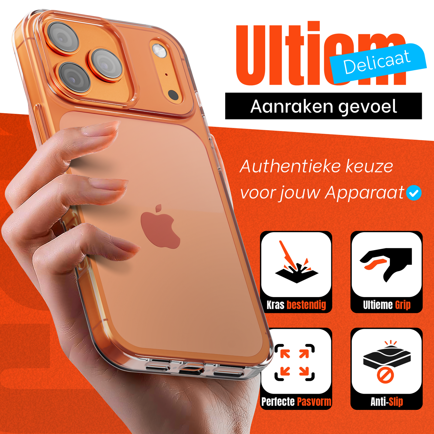 iPhone 17 Pro hoesje Transparant