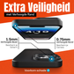 My Case Combo: Zwarte Siliconen Hoes met 2 Screenprotectors voor iPhone 14 Pro – Extra Veiligheid