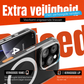 iPhone 16 Pro Max Hoesje – Transparant MagSafe Case met Metalen Stand & Oranje Button