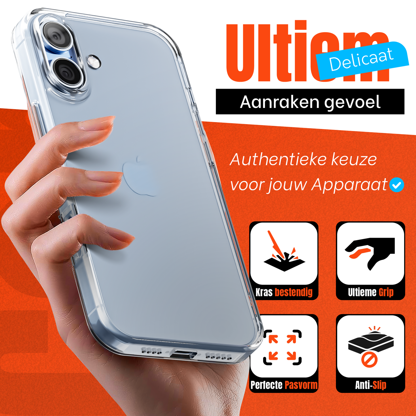iPhone 17 hoesje Transparant