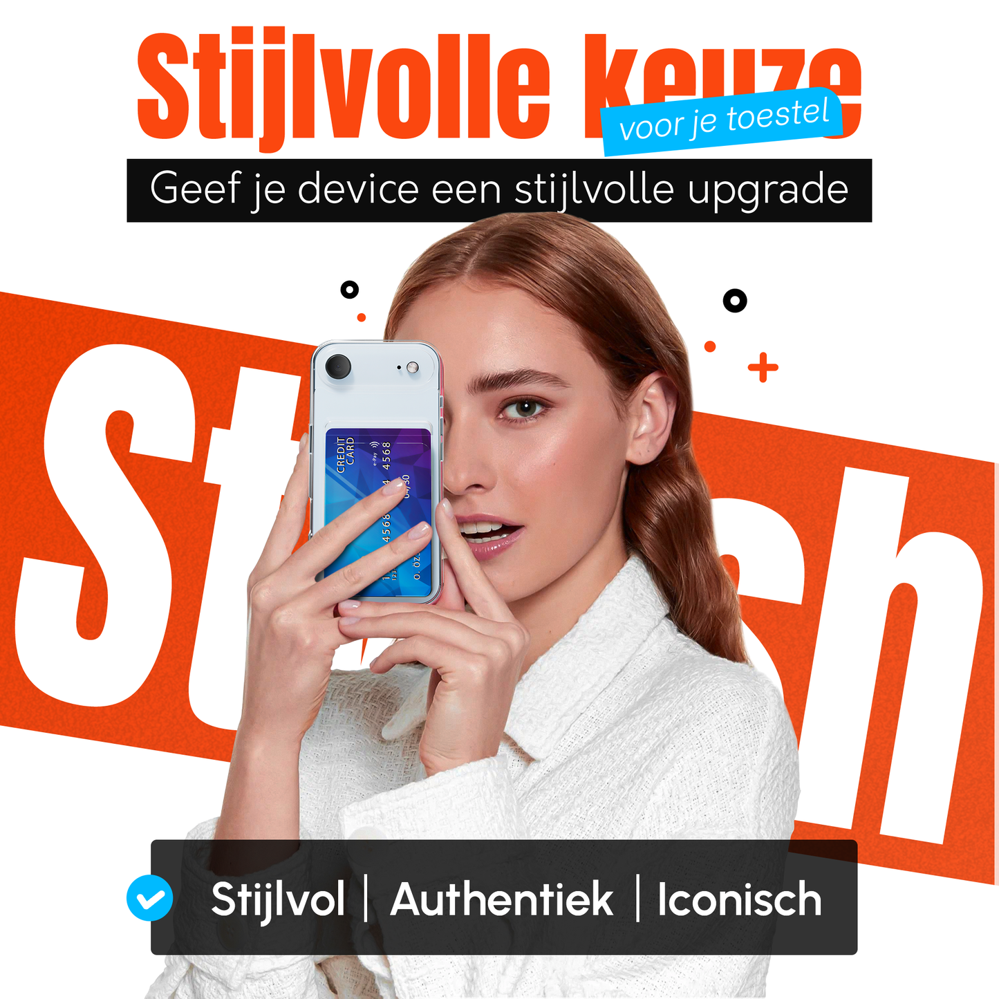 iPhone 17 Air Pasjeshouder hoesje Transparant