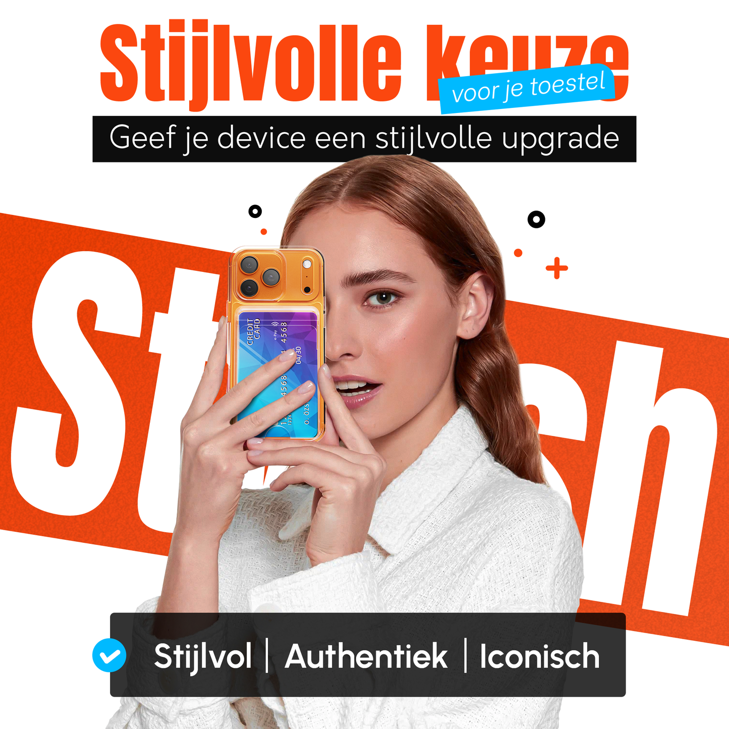 iPhone 17 Pro Max hoesje Pasjeshouder Transparant