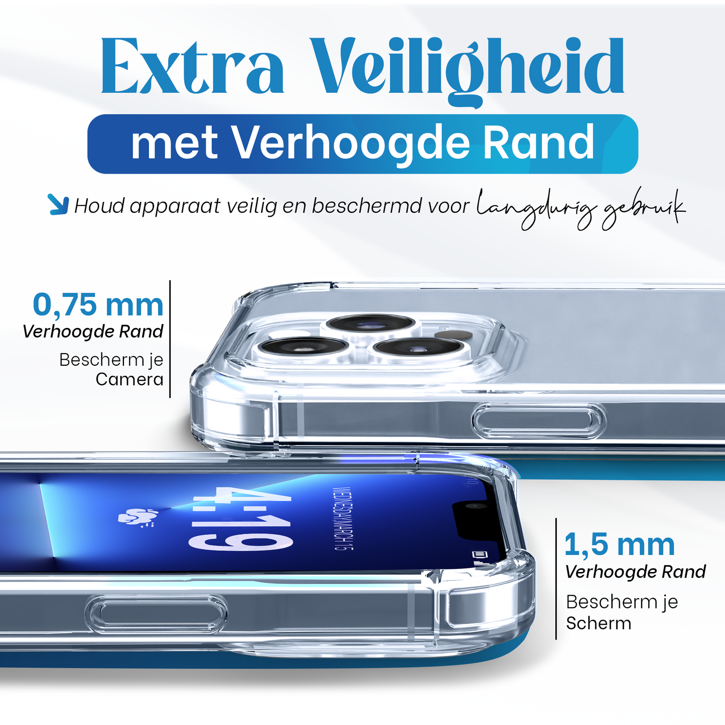 iTech Bumper Hoesje voor iPhone 13 Pro – Slank, Schokbestendig & Beschermend