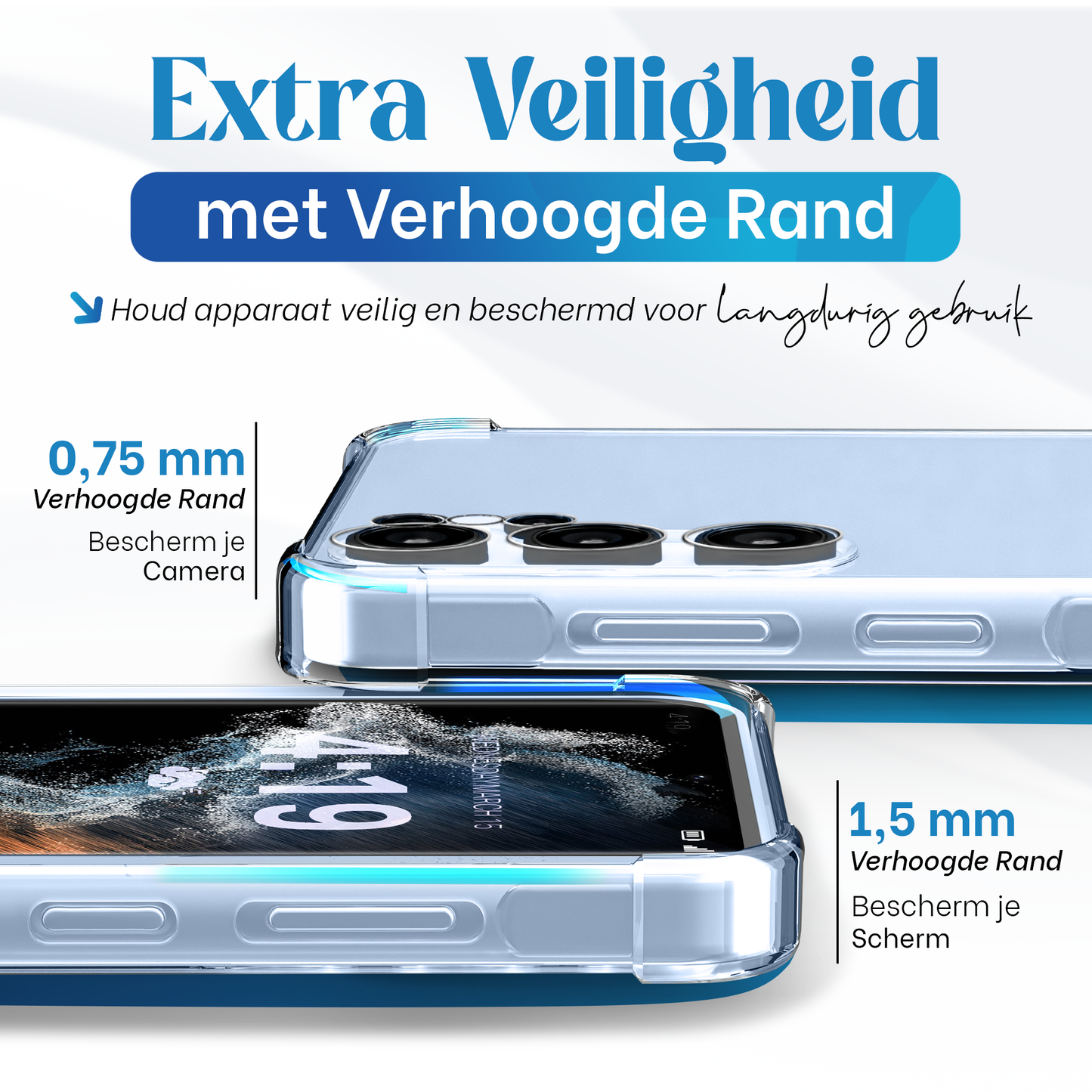 iTech Bumper Hoesje voor Samsung Galaxy S22 Ultra – Slank, Schokbestendig & Beschermend
