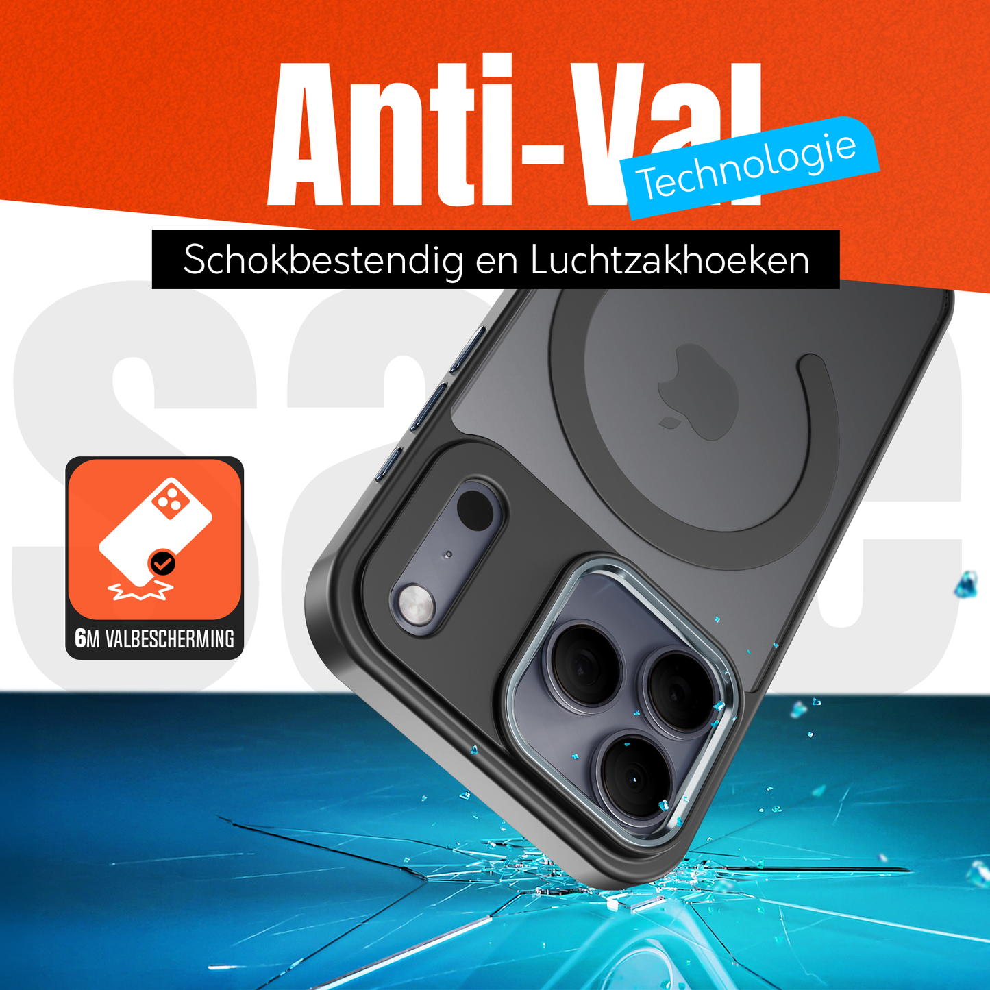 iPhone 17 Pro MagSafe hoesje Zwart