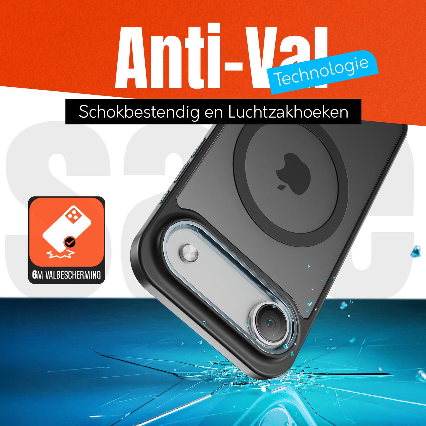 iPhone 17 Air MagSafe hoesje Zwart