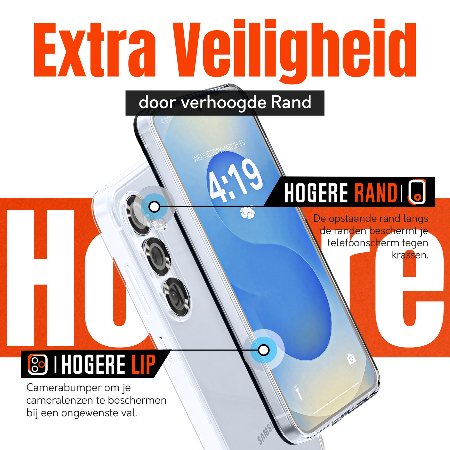 My Case Combo: Transparante Hoes met 2 Screenprotectors voor Samsung Galaxy S25 – Extra Veiligheid