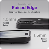 Reovo - Hoesje Geschikt voor iPhone 17 - Camera standaard - Geschikt voor MagSafe - Zwart - anti-val technologie