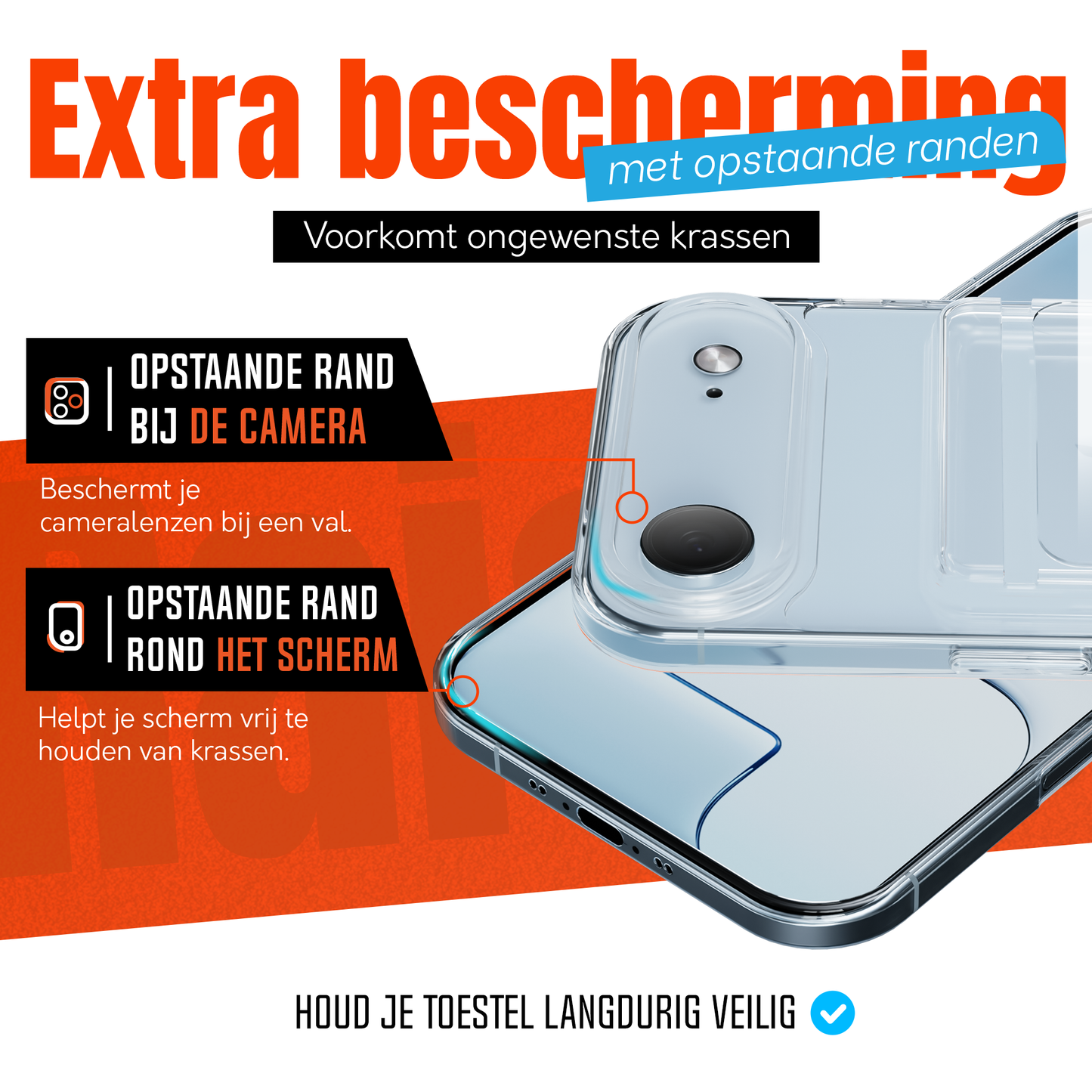 iPhone 17 Air Pasjeshouder hoesje Transparant