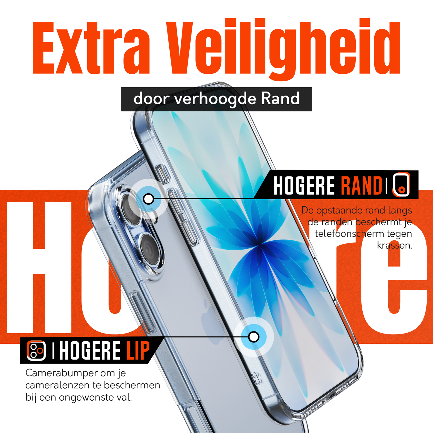 iPhone 17 Hoesje Transparant - screen protector