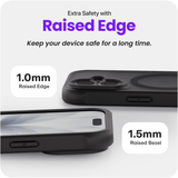 Reovo ClearMag Hoesje Geschikt voor iPhone 17 - Geschikt voor MagSafe - Zwart