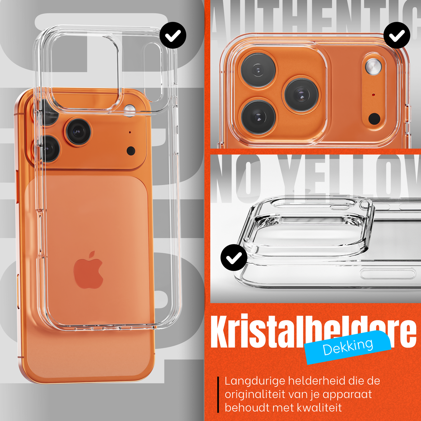 iPhone 17 Pro hoesje Transparant