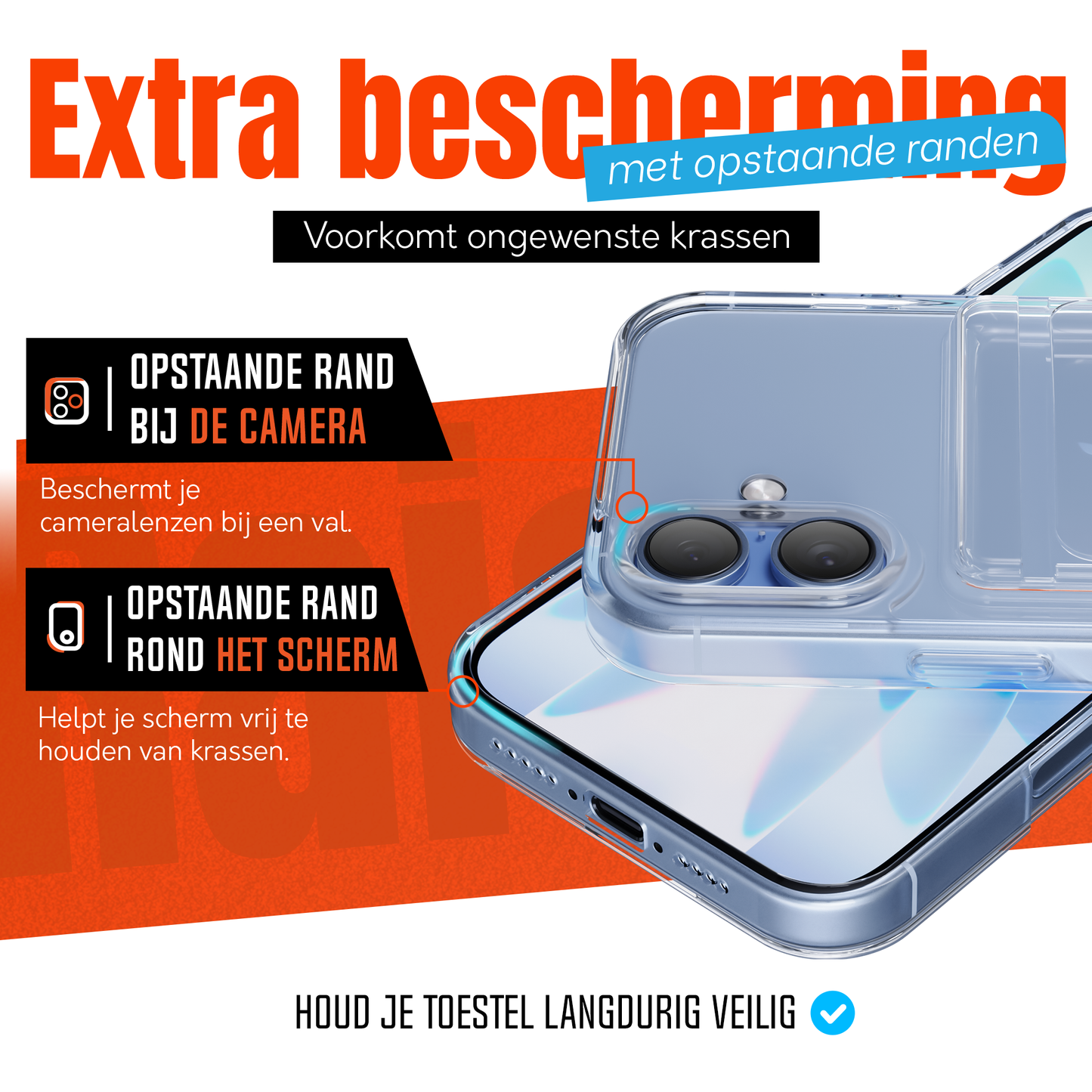 iPhone 17 hoesje Pasjeshouder Transparant