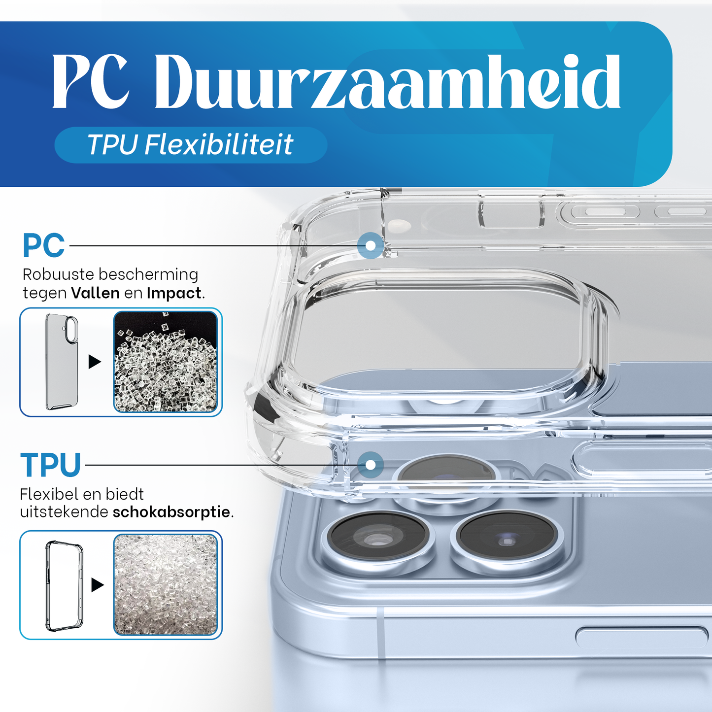 iTech Bumper Hoesje voor iPhone 13 Pro – Slank, Schokbestendig & Beschermend