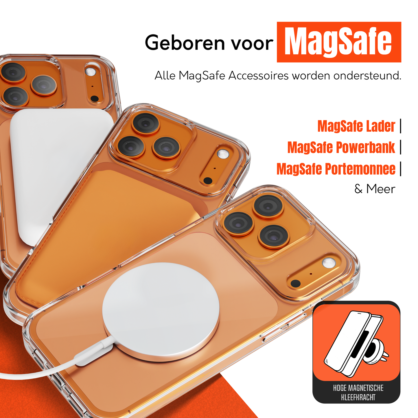 iPhone 17 Pro Max hoesje Magsafe Transparant