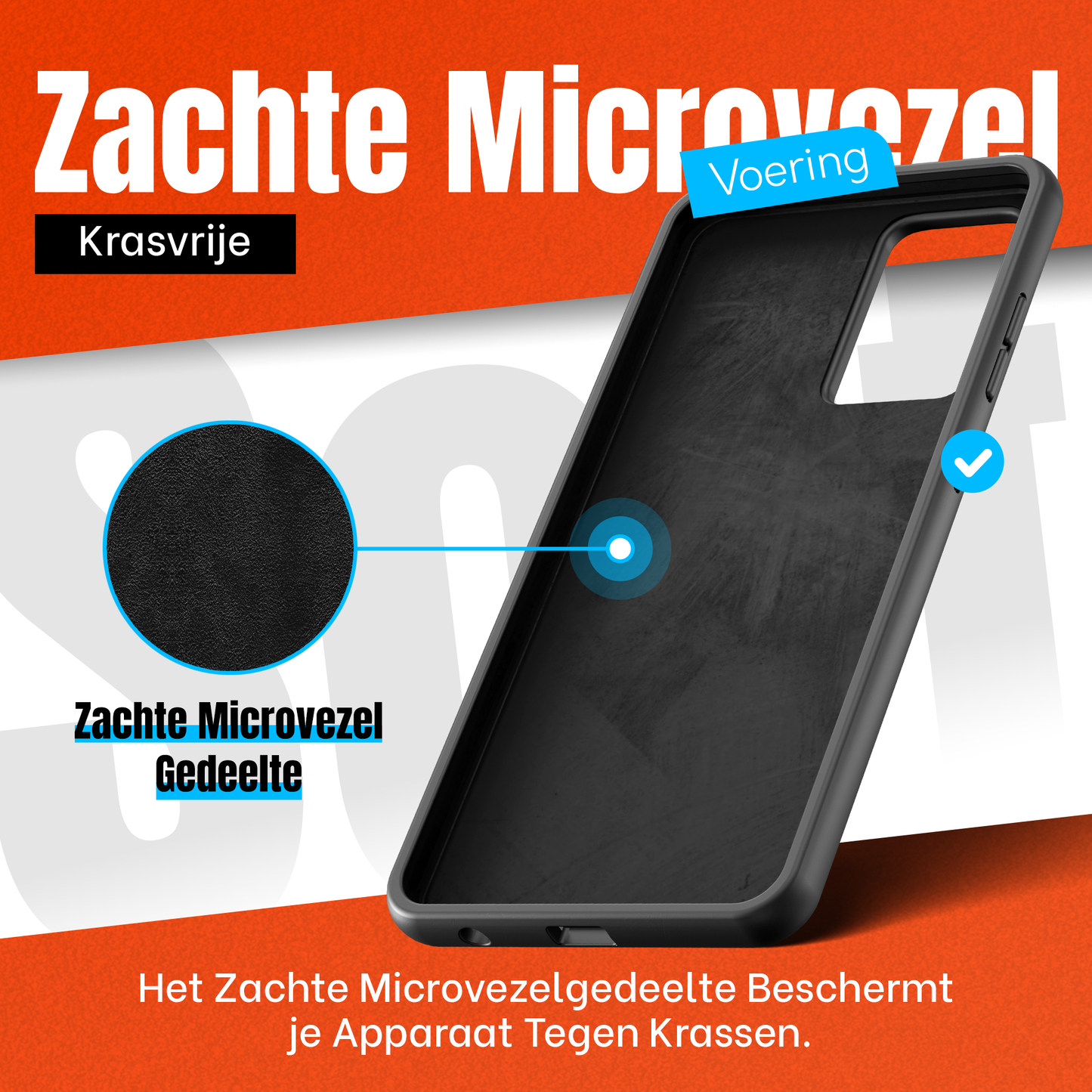 My Case Combo: Zwarte Siliconen Hoes met 2 Screenprotectors voor Samsung Galaxy A51 – Extra Veiligheid