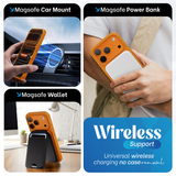 iPhone 17 Pro hoesje Oranje Magsafe 360 telefoonstandaard