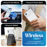 iPhone 17 Air hoesje Transparant Magsafe 360 telefoonstandaard