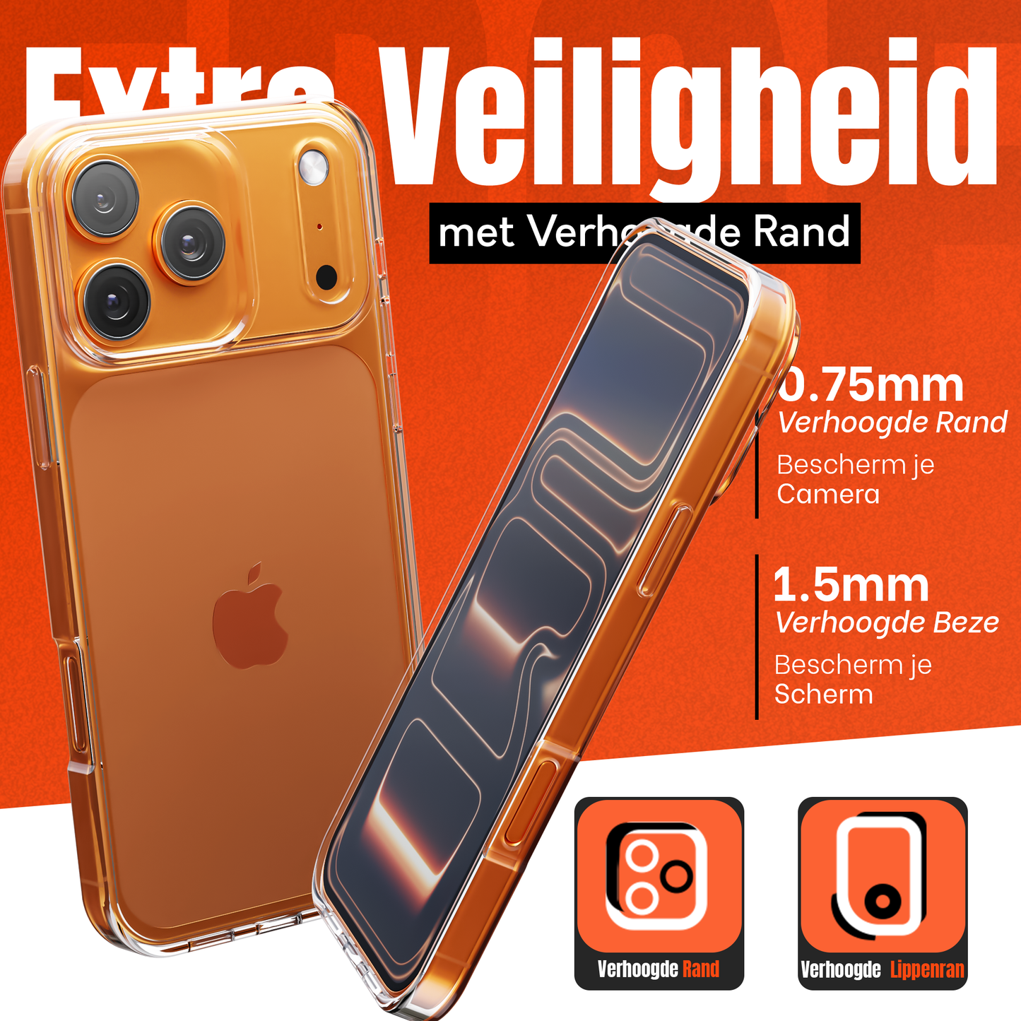 iPhone 17 Pro hoesje Transparant