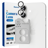 REOVO Camera Protector – Geschikt voor iPhone 17 - 0.05mm Slim Fit – Wit Zilver -Titanium Frame – Anti-Kras & Schokbestendig