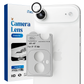 REOVO Camera Protector – Geschikt voor iPhone AIR - 0.05mm Slim Fit – Wolken wit -Titanium Frame – Anti-Kras & Schokbestendig