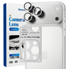 REOVO Camera Protector – Geschikt voor iPhone 17 Pro - 0.05mm Slim Fit – Wit Zilver -Titanium Frame – Anti-Kras & Schokbestendig